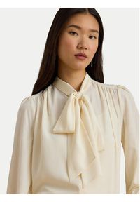 Lauren Ralph Lauren - LAUREN RALPH LAUREN Koszula 200P14083001 Beżowy Relaxed Fit. Kolor: beżowy. Materiał: syntetyk #4