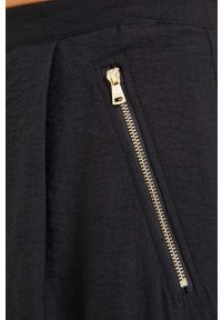DKNY - Dkny spódnica kolor czarny mini rozkloszowana. Kolor: czarny. Materiał: tkanina #3