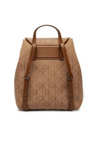 Calvin Klein Plecak Emblem Aop Jacquard LV04F3536G Brązowy. Kolor: brązowy. Materiał: materiał #5