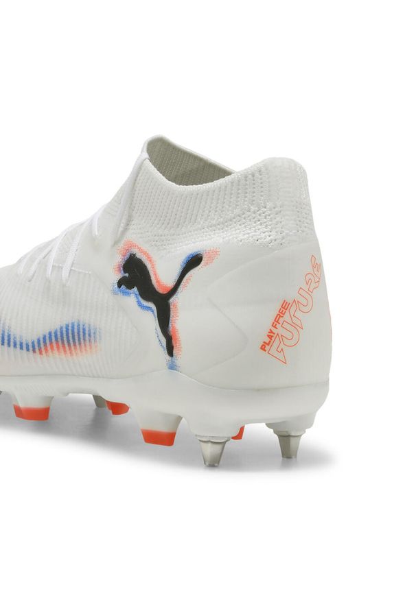 Puma - Buty piłkarskie unisex FUTURE 8 PRO MxSG PUMA White Black Glowing Red. Kolor: czerwony, biały, wielokolorowy, czarny. Sport: piłka nożna