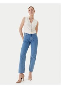 Guess Kamizelka W5YH51 WH5N2 Écru Regular Fit. Materiał: wiskoza