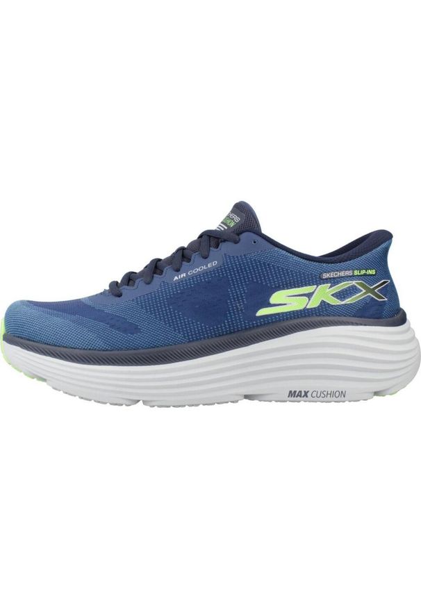 skechers - Tenisówki Skechers Model Max Cushioning End Kolor Niebieski. Kolor: niebieski. Materiał: syntetyk, tkanina