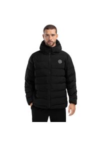 SIROKO - Wodoodporna kurtka puchowa męska Shelter. Typ kołnierza: kaptur. Kolor: czerwony, wielokolorowy, czarny. Materiał: puch #1