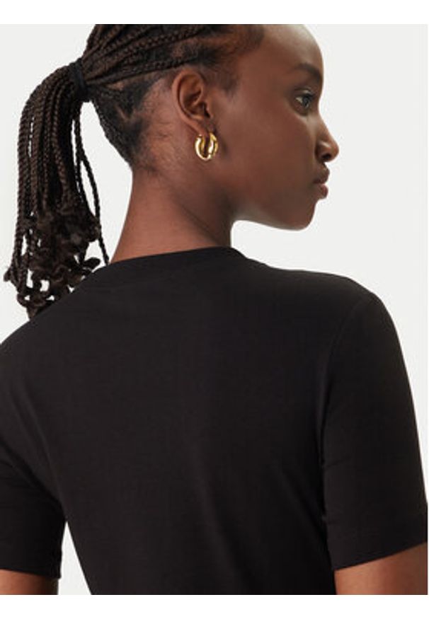 Versace Jeans Couture Sukienka codzienna 80HAOE01 CJ02E Czarny Slim Fit. Okazja: na co dzień. Kolor: czarny. Materiał: bawełna. Typ sukienki: proste. Styl: casual