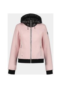 LUHTA - Sweter Damski Luhta Jacklin. Typ kołnierza: kaptur. Kolor: czarny, różowy, wielokolorowy. Materiał: materiał