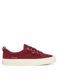 CARIUMA Trampki Oca 100102R54W080 Bordowy. Kolor: czerwony. Materiał: zamsz, skóra