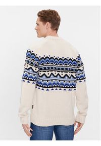 Napapijri Sweter NP0A4HHJ Écru Regular Fit. Materiał: syntetyk, wełna