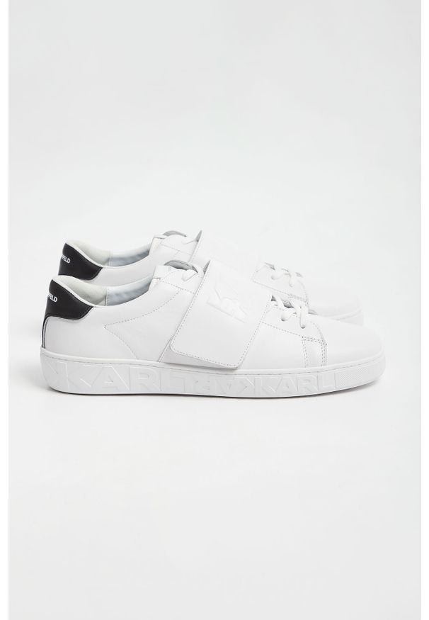 Karl Lagerfeld - Sneakersy męskie skórzane KARL LAGERFELD. Zapięcie: rzepy. Materiał: skóra