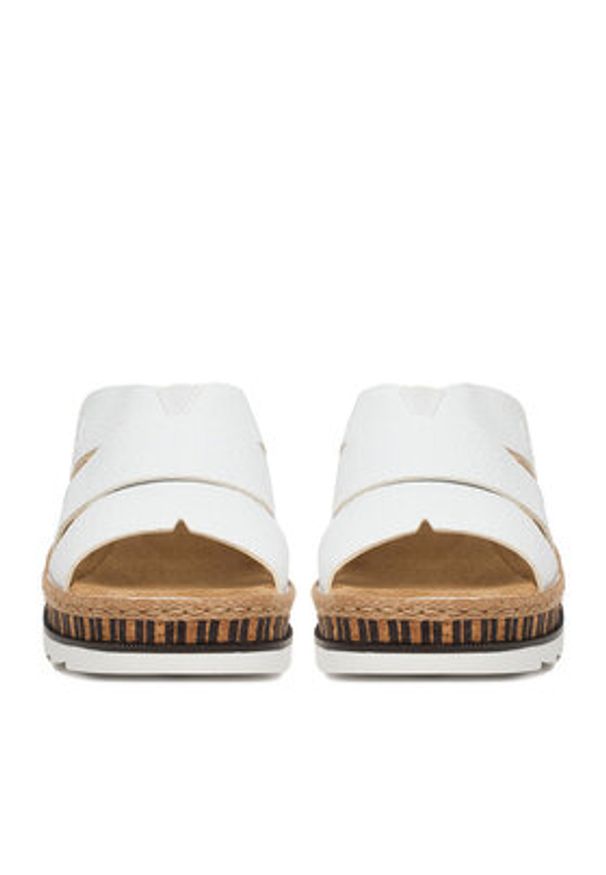 Rieker Klapki CEO-V7989-80 Biały. Kolor: biały. Materiał: materiał