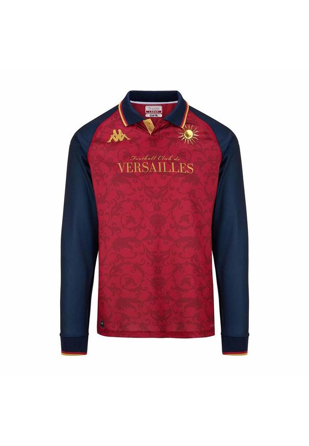 Kappa - Koszulka z długim rękawem Third FC Versailles 78 2024/25. Kolor: czerwony, niebieski, wielokolorowy. Długość rękawa: długi rękaw. Długość: długie. Styl: sportowy