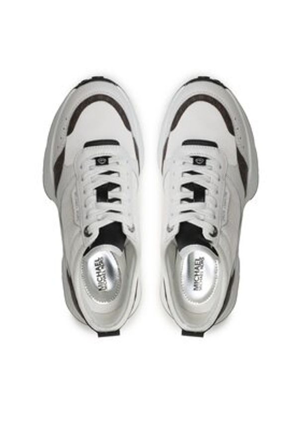 MICHAEL Michael Kors Sneakersy Flynn Trainer 43S3FYFS7D Biały. Kolor: biały. Materiał: materiał