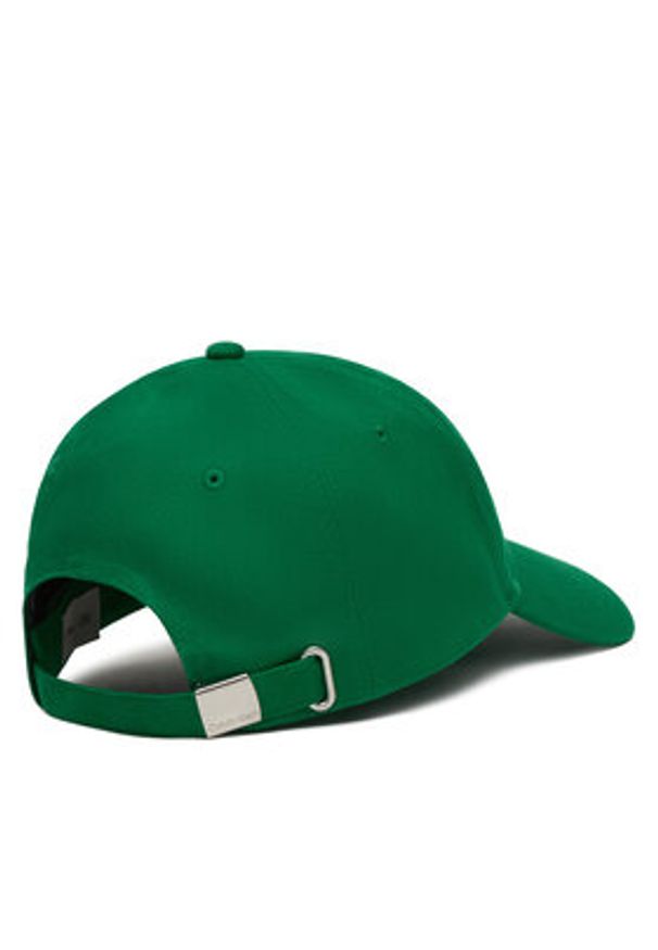 Calvin Klein Czapka z daszkiem Monologo Woven Patch Bb Cap LV04D5077G Zielony. Kolor: zielony. Materiał: bawełna