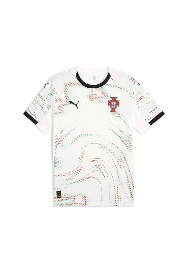 Puma - Męska koszulka wyjazdowa Portugalia 2025 PUMA White Black. Kolor: biały, czarny, wielokolorowy