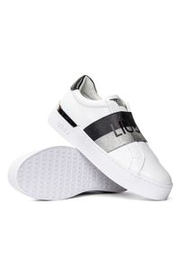 Sneakersy damskie białe Liu Jo Silvia 50. Okazja: na spotkanie biznesowe. Kolor: biały. Materiał: tkanina