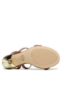 MICHAEL Michael Kors Sandały Asha Sandal 40S3ASHS3L Brązowy. Kolor: brązowy. Materiał: skóra #4