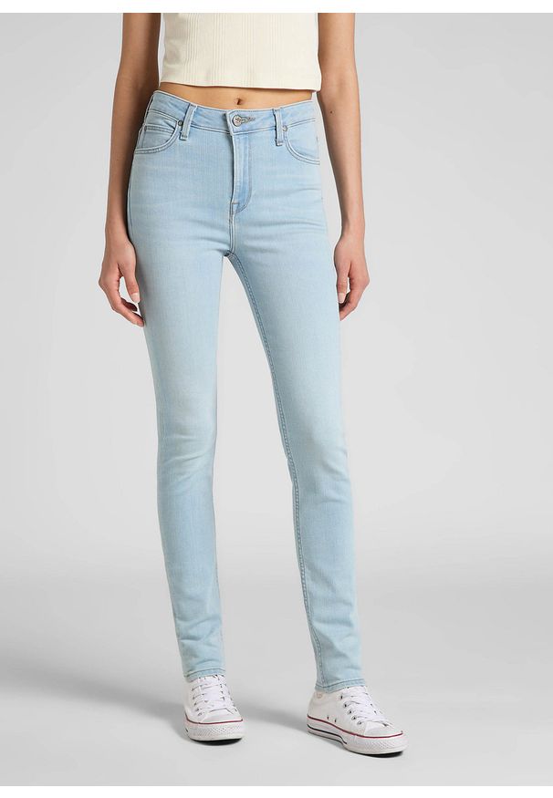 Lee - LEE SCARLETT HIGH DAMSKIE SPODNIE JEANSOWE JOANNA LIGHT L626OPLE 112318861