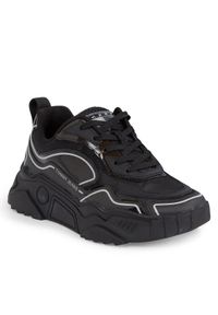 Tommy Jeans Sneakersy Chunky Runner EN0EN02190 Czarny. Kolor: czarny. Materiał: skóra