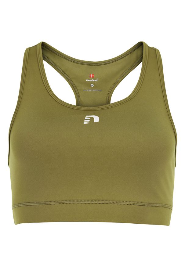 NewLine - Biustonosz damski Newline essential top. Kolor: brązowy. Sport: bieganie, fitness