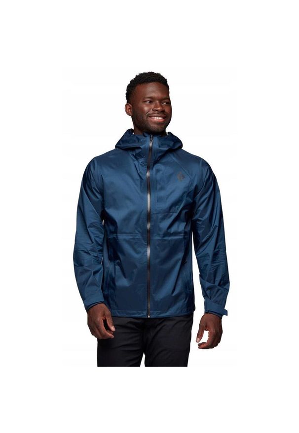 Kurtka przeciwdeszczowa dla mężczyzn Black Diamond TREELINE. Kolor: niebieski. Sport: turystyka piesza