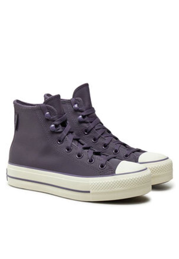 Converse Trampki Chuck Taylor All Star Lift Platform Hi A11159C 501 Fioletowy. Kolor: fioletowy. Materiał: materiał. Obcas: na platformie