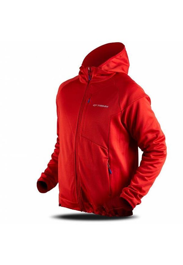 TRIMM - Bluza Trimm BART. Typ kołnierza: kaptur. Kolor: czerwony. Sezon: zima. Sport: narciarstwo