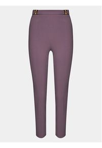 Elisabetta Franchi Spodnie materiałowe PA-005-36E3-V280 Fioletowy Slim Fit. Kolor: fioletowy. Materiał: syntetyk