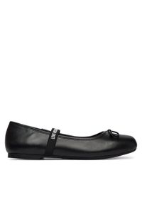 Love Moschino - LOVE MOSCHINO Baleriny JA11121G1OIE0000 Czarny. Kolor: czarny. Materiał: skóra #1