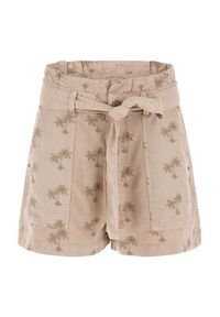 Guess Szorty materiałowe Janna W3GD0L WDP87 Beżowy Loose Fit. Kolor: beżowy. Materiał: lyocell #4
