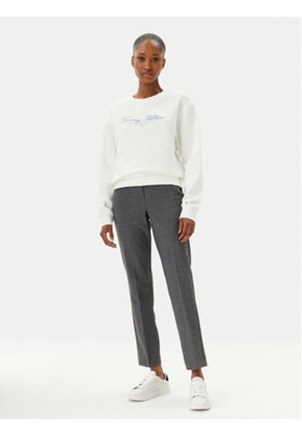 TOMMY HILFIGER - Tommy Hilfiger Bluza WW0WW45430 Écru Regular Fit. Materiał: bawełna