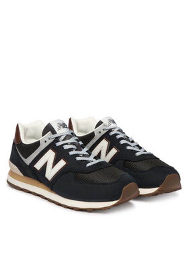 New Balance Sneakersy U5748SB Czarny. Kolor: czarny. Materiał: skóra, zamsz