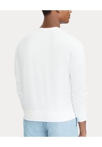 Ralph Lauren - RALPH LAUREN - Biała bluza z bawełny. Typ kołnierza: polo. Kolor: biały. Materiał: bawełna. Wzór: haft. Styl: klasyczny