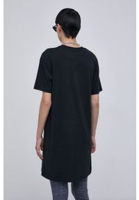 Superdry Sukienka bawełniana kolor czarny mini prosta. Okazja: na co dzień. Kolor: czarny. Materiał: bawełna. Długość rękawa: krótki rękaw. Wzór: gładki. Typ sukienki: proste. Styl: casual. Długość: mini #4