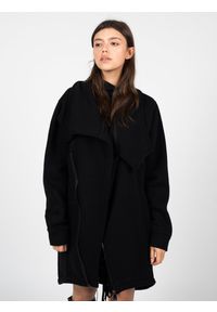 La Haine Inside Us Płaszcz "Unisex" | LM028 | Mężczyzna | Czarny. Kolor: czarny. Materiał: poliester, bawełna. Długość: długie. Wzór: jednolity. Styl: elegancki #6