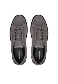 Karl Lagerfeld - KARL LAGERFELD Sneakersy KL53323A Szary. Kolor: szary. Materiał: skóra, zamsz #4