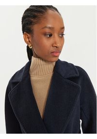 Weekend Max Mara Płaszcz wełniany Tempera 2425016102 Granatowy Regular Fit. Kolor: niebieski. Materiał: wełna #3