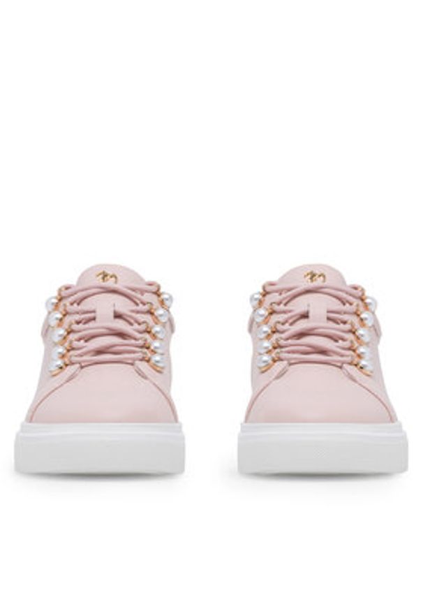 Eva Minge Sneakersy NOEMIE-035-18 Różowy. Kolor: różowy. Materiał: skóra