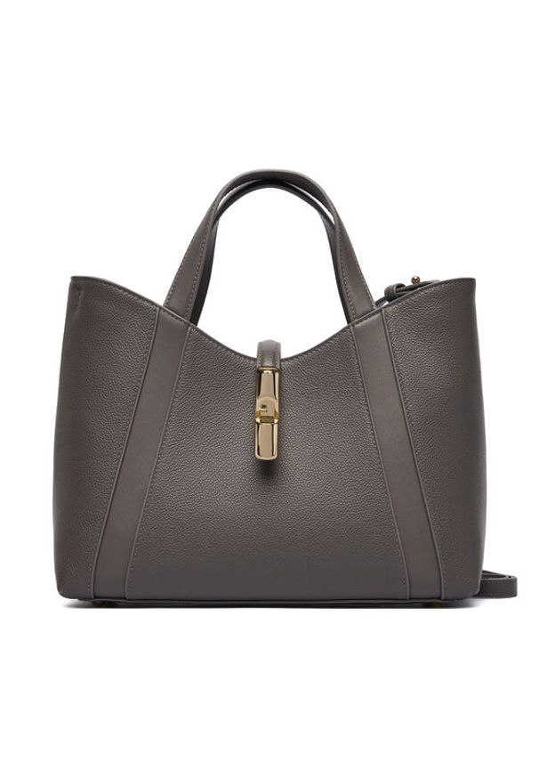 Furla Torebka Goccia Shopper Bag S WB01789 BX3353 KH 4283S Szary. Kolor: szary. Materiał: skórzane
