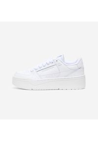 Decathlon - Buty sportowe CJ80 Platform. Kolor: biały. Materiał: skóra, guma. Szerokość cholewki: normalna. Obcas: na platformie