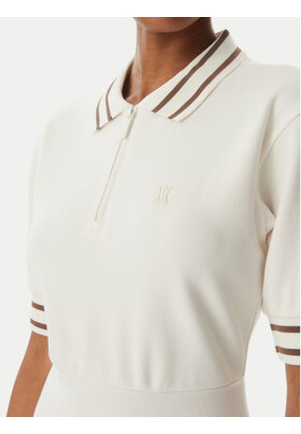 Armani Exchange Sukienka codzienna XW001739 AF13401 U1003 Kremowy Regular Fit. Okazja: na co dzień. Kolor: kremowy. Materiał: syntetyk. Typ sukienki: proste. Styl: casual