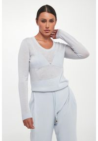 Elisabetta Franchi - Sweter damski z wełny dziewiczej ELISABETTA FRANCHI. Materiał: wełna #1