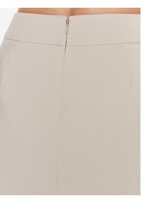 DKNY Spódnica trapezowa UK3SX131 Beżowy Regular Fit. Kolor: beżowy. Materiał: syntetyk #4