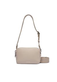 Calvin Klein Torebka Webbing Double Strap Camera Bag LV04F3165G Beżowy. Kolor: beżowy. Materiał: skórzane #6