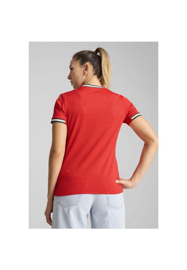 Puma - Damska koszulka domowa Portugalia 2025 PUMA Sport Red Sugared Almond Beige. Kolor: czerwony, wielokolorowy, beżowy