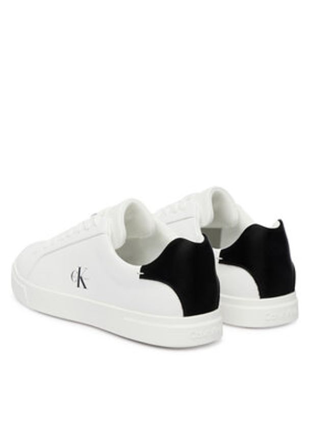 Calvin Klein Sneakersy Low Pro Cups Lth Ml HW0HW03146 Biały. Kolor: biały. Materiał: skóra