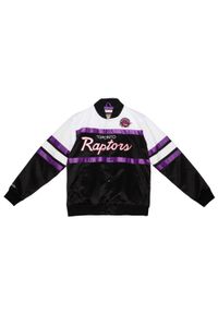 Mitchell & Ness - Bluza dresowa zapinana na guziki Toronto Raptors. Kolor: czarny. Materiał: dresówka. Sport: koszykówka #1