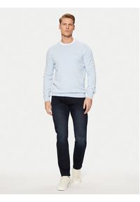 s.Oliver Sweter 2152688 Błękitny Regular Fit. Kolor: niebieski. Materiał: bawełna