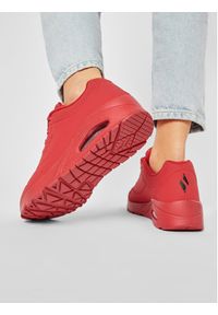 skechers - Skechers Sneakersy Uno Stand On Air 52458/RED Czerwony. Kolor: czerwony. Materiał: skóra