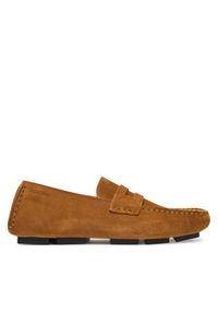 Calvin Klein Mokasyny Square Driver Suede HW0HW02844 Brązowy. Kolor: brązowy. Materiał: zamsz, skóra #1