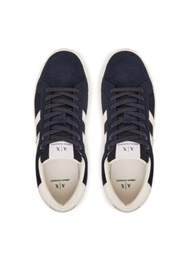 Armani Exchange Sneakersy XM001752 AF18074 MB005 Granatowy. Kolor: niebieski. Materiał: skóra