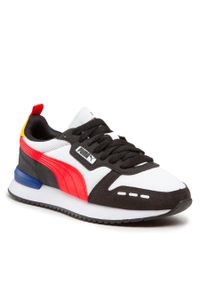 Sneakersy Puma R78 Jr 373616 30 White/High Risk Red/Black. Materiał: materiał